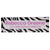 Acrylic Glass Block Name Plate - Zebra Stripes