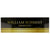 Acrylic Glass Block Name Plate - Black and Gold