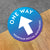 One Way Arrow Floor Decal