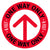 One Way Only Arrow Floor Decal