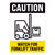 Caution Watch For Forklift Traffic Warehouse Safety Sign