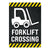 Forklift Crossing Warehouse Safety Sign