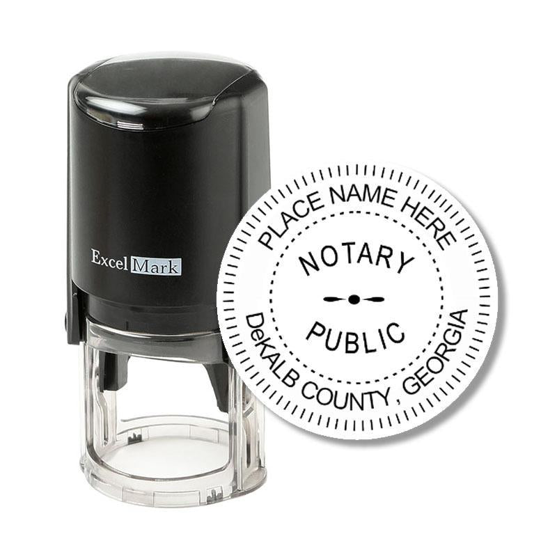 Round Self-Inking Georgia Notary Stamp