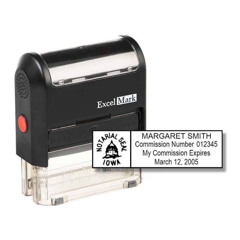 Self-Inking Iowa Notary Stamp