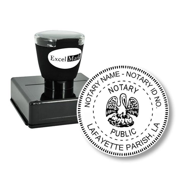 Round Pre-Inked Louisiana Notary Stamp