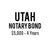 Utah Notary Bond ($5,000, 4 years)