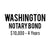 Washington Notary Bond ($10,000, 4 years)