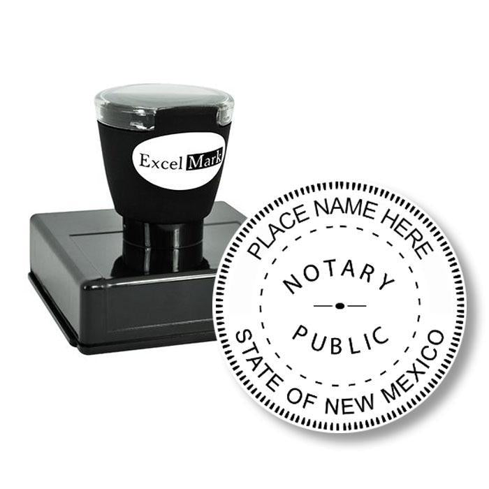 Round Pre-Inked New Mexico Notary Stamp