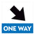 One Way Arrow Stairwell Signs