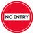 No Entry Floor Decal