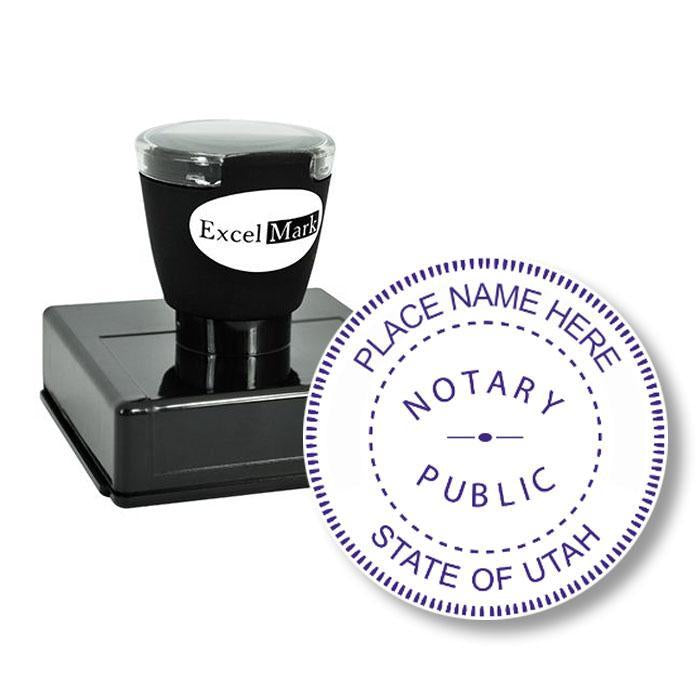 Round Pre-Inked Utah Notary Stamp