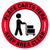 Place Carts Here Keep Area Clear Floor Decal