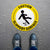 Caution Slippery Surface Floor Decal