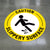 Caution Slippery Surface Floor Decal