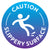 Blue Caution Slippery Surface Floor Decal