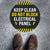 Keep Clear Do Not Block Electrical Panel Floor Decal