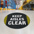 Black Keep Aisles Clear Floor Decal