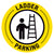 Yellow Ladder Parking Floor Decal