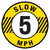 Slow 5 MPH Floor Decal