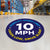 Forklift Speed Limit 10 MPH Floor Decal